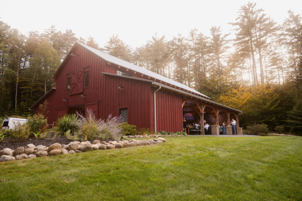 The exterior of Juniper Springs Wedding Barn.