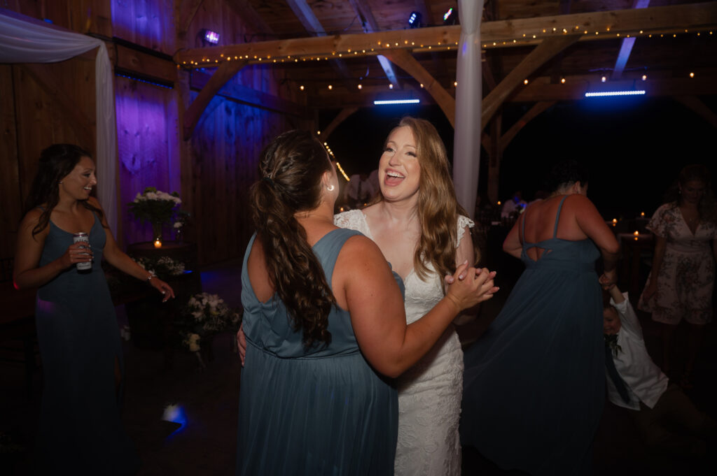 Leah and her best friend Courtney on the dance floor.