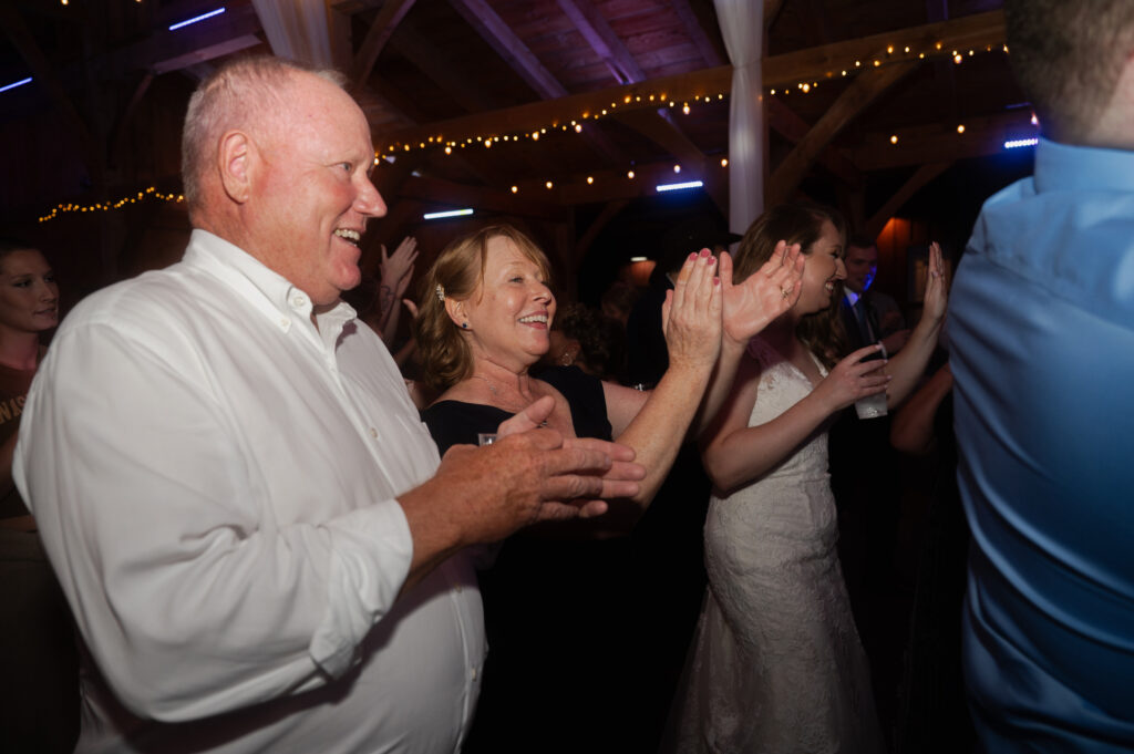 Leah's mom on the dance floor.